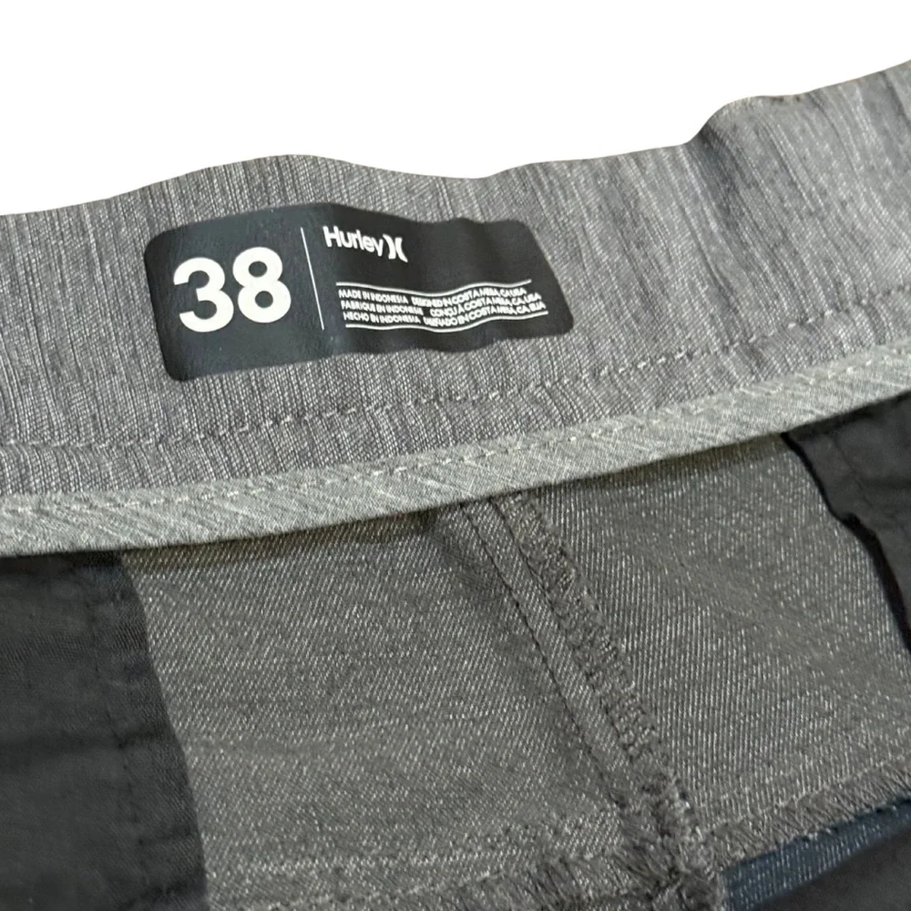 Hurley Nike Dri Fit Gray Shorts Men 38 Surf‎ Skater Athleisure